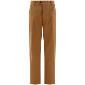 알렉산더맥퀸 개버딘 스트레이트 팬츠, 브라운계열+블루계열, Italy 48