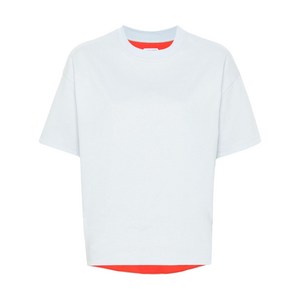 보테가 베네타 로고 자수 더블 레이어드 티셔츠