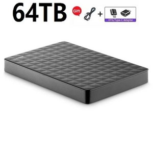 휴대용 SSD E61 128TB 32TB 2TB 4TB USB30 외장하드 고속, 없음, 6.64TB