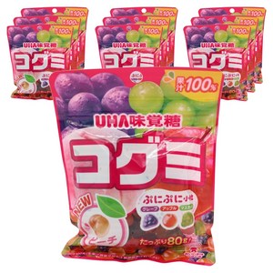 유하미카쿠토 코구미 그레이프 + 애플 + 머스캣 + 피치, 80g, 10개