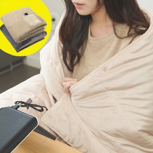 국내생산 포근해 전기무릎담요 휴대용 극세사 USB 온열 발열 담요, 그레이