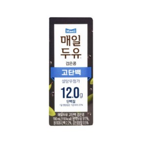 매일두유 고단백 검은콩, 190ml, 48개