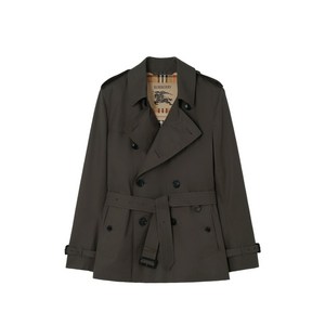 버버리 엑스트라 쇼트 트로피컬 개버딘 켄징턴 트렌치코트, 그레이계열, UK/Italy 50(KR 105)