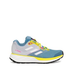 아디다스 테렉스 투 플로우 트레일 스니커즈, US 5(KR 220), 블루계열+옐로우계열