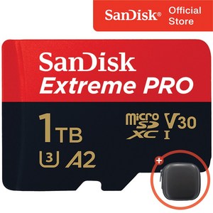 샌디스크 익스트림 프로 마이크로 SD 카드 + 보관 케이스 패키지