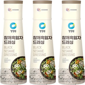 청정원 참깨흑임자 드레싱, 300ml, 300g, 3개