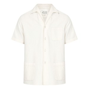메종 마르지엘라 반소매 셔츠, 화이트계열, Italy 48(KR 40)