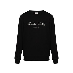 몽클레르 로고 디테일 스웨트셔츠, 블랙계열, Standard M(KR 96-180)