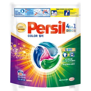 퍼실 디스크 컬러 캡슐세제 파우치, 38개입, 1개