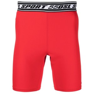 디젤 디젤 로고 밴드 컴프레션 쇼츠, 레드계열, XL(KR 110)