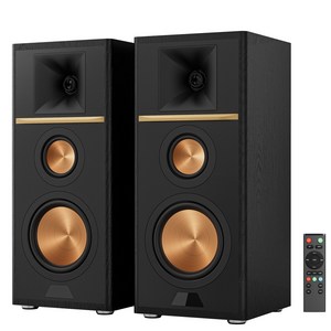 RESONO H530 3방향 200W 고출력 앰프내장 액티브 하이파이 홈시어터 북쉘프 스피커 USB/DAC/RCA 리모컨지원