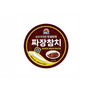 사조 짜장참치 안심따개, 100g, 8개