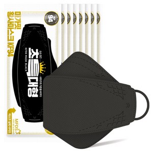 마가핏 숨숨 젤큰 황사 마스크 초특대형 KF94, 5개입, 블랙, 8개