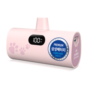 티앤알 삼성배터리셀 도킹형 국산 보조배터리 5000mAh 22.5W P-5300B