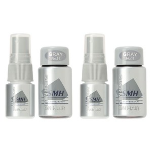 슈퍼밀리언헤어 흑채 미니 세트, NO.11 그레이, 2개