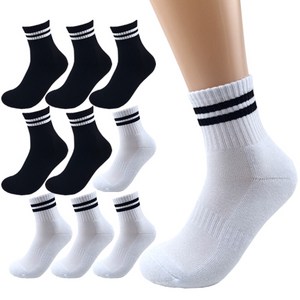 올리싹 5+5 두꺼운 남성용 국산 더블쿠션 두줄 스포츠 중목 양말