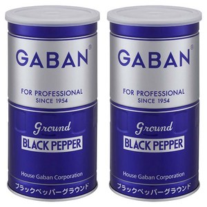 가반 포 프로페셔널 블랙 페퍼 그라운드 캔, 420g, 2개