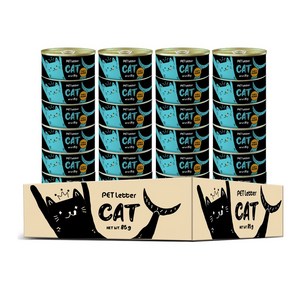 펫레터 참치&타우린 85g x 24개입 고양이 캔, 단품