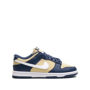 나이키 덩크 로우 넥스트 네이처 미드나이트 네이비 앤 골드 스니커즈, US 8(KR 250), 베이지계열+블루계열