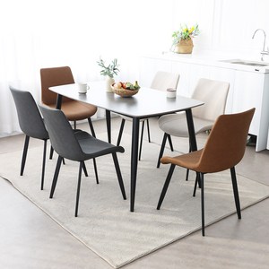 린백토리 포세린 세라믹 식탁 1400 통세라믹 4인용 식탁 테이블 의자 세트, 1400 라운드-그레이, 의자 4개 포함, 그레이2+베이지2