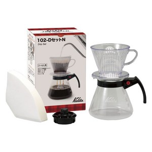 칼리타 102-D 핸드 드립 세트 N, 드리퍼+커피필터+5..., 500ml, 1개