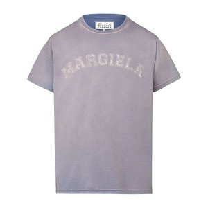 메종 마르지엘라 로고 프린트 저지 티셔츠
