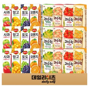 과일음료 드링크팩 8종류 24개 기획세트 (델몬드 과수원 피크닉), 190ml, 1세트