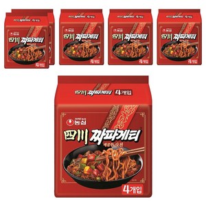 짜파게티 사천 137g, 24개, (4개입 X 6팩)