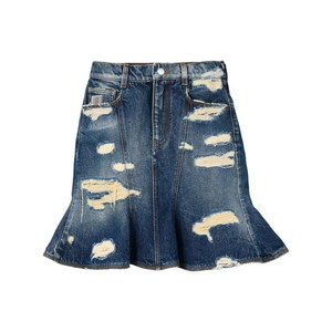 마크제이콥스 립 앤 리페어 플루티드 미니 스커트, 블루계열, Waist (in) 24(KR 61)