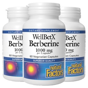 네추럴팩터스 베르베린 1000mg 베지테리안 캡슐