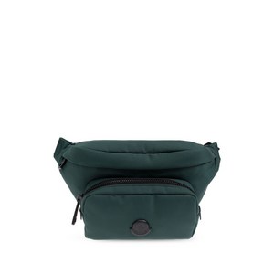 몽클레르 로고 패치 벨트 백