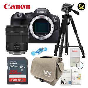 캐논 정품 EOS R6 Mark II + 24-105 4-7.1 IS STM KIT /정품박스 미개봉/ EOS 삼각대 패키지 8종세트 / 256GB / TJ
