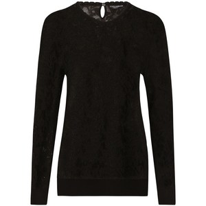 돌체앤가바나 라운드 넥 시스루 탑, 블랙계열, Italy 36(KR 33)