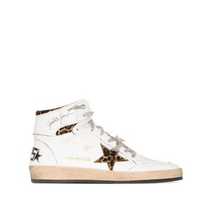 골든 구스 스카이 스타 하이탑 스니커즈, Italy 41(KR 270), 화이트계열+브라운계열