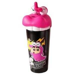 StarR 짱구 도라에몽 스트로 대용량 보온 물병, 600ml, 악어, 1개