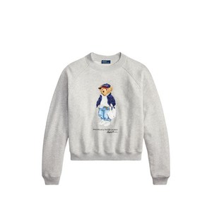 폴로랄프로렌 베어 프린트 크루 넥 스웨트셔츠, 그레이계열, Standard XXS(KR 33)
