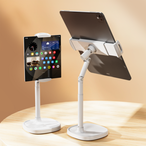 젠박스 탁상용 태블릿 거치대 스마트폰 폴드 2종 헤드 높이조절
