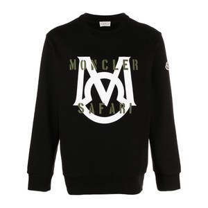 몽클레르 로고 프린트 스웨트셔츠