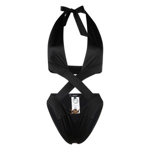 베르사체 Medusa tie-fastening one-piece