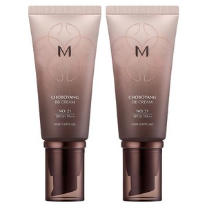 미샤 M 초보양 비비크림 SPF30 PA++, 21호 화사한베이지, 50ml, 2개