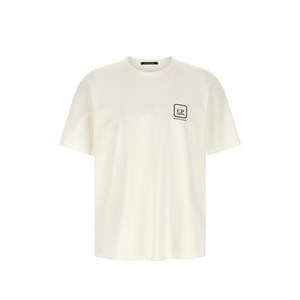 C.P.컴퍼니 메트로폴리스 시리즈 로고 프린트 크루 넥 티셔츠, 베이지계열, Standard M(KR 100)