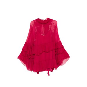 끌로에 티어드 러플 미니 드레스, 핑크계열, France 36(KR 55)