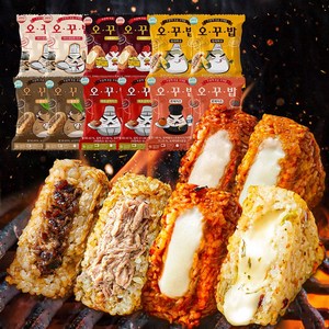 오꾸밥 오븐에 구운 주먹밥 12봉 6종 옵션 소불2+참치2+불닭2+로제2+김치2+까치2