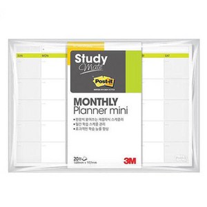 3M)포스트-잇 스터디메이트(660 먼슬리미니플래너), 본품