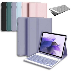 갤럭시탭 S7 FE 12.4인치 호환 블루투스 키보드 S펜수납 케이스 북커버 SM-T733N T735N T736N 아이친구