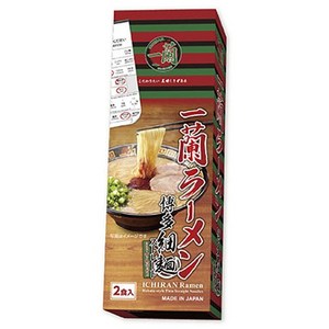이치란 라멘 하카타 가는면 2인분, 1개