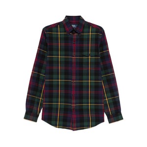 폴로랄프로렌 플레이드 포켓 셔츠, 블루계열+그린계열, Standard M(KR 38)