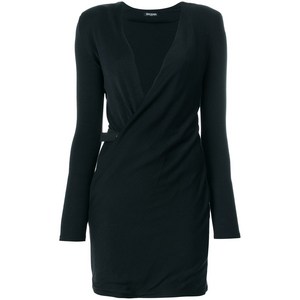 발망 v-neck crossover dress