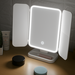 홈디메르 LED 탁상 거울 조명 화장 접이식 메이크업 여행용