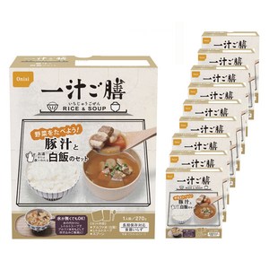 오니시식품 한 국 상차림 돼지고기 국과 흰 밥 세트, 270g, 10개